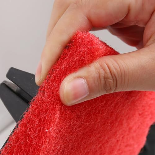 Image of RECLUSE Multi-Function Brush with Abrasive Scrubber with Handle for Cleaning Pool Walls - Heavy Duty Household Cleaning Brushes Tool, Kitchen Brush Tub Bathroom Scrubber Sponge with Handle (Pack Of 1)