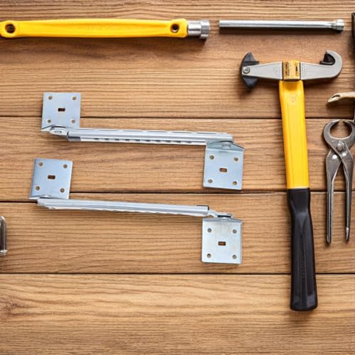 Bisagras elevadoras para sofá cama ajustables de acero galvanizado con soporte de 10 posiciones 6
