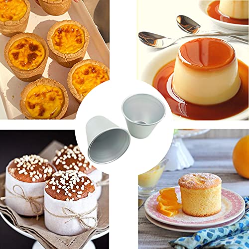 Proshopping 20210528002 6 Packs Popover Pan, Large Individual Muffin Mold, Aluminium Pudding Cup thumb #2