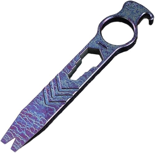 Multi Tool for Everyday Carry  Compact Pry Bar with Screwdriver and Bottle Opener  Lightweight Metal Hand Tool  Ergonomic Pocket Wrench for Outdoor
