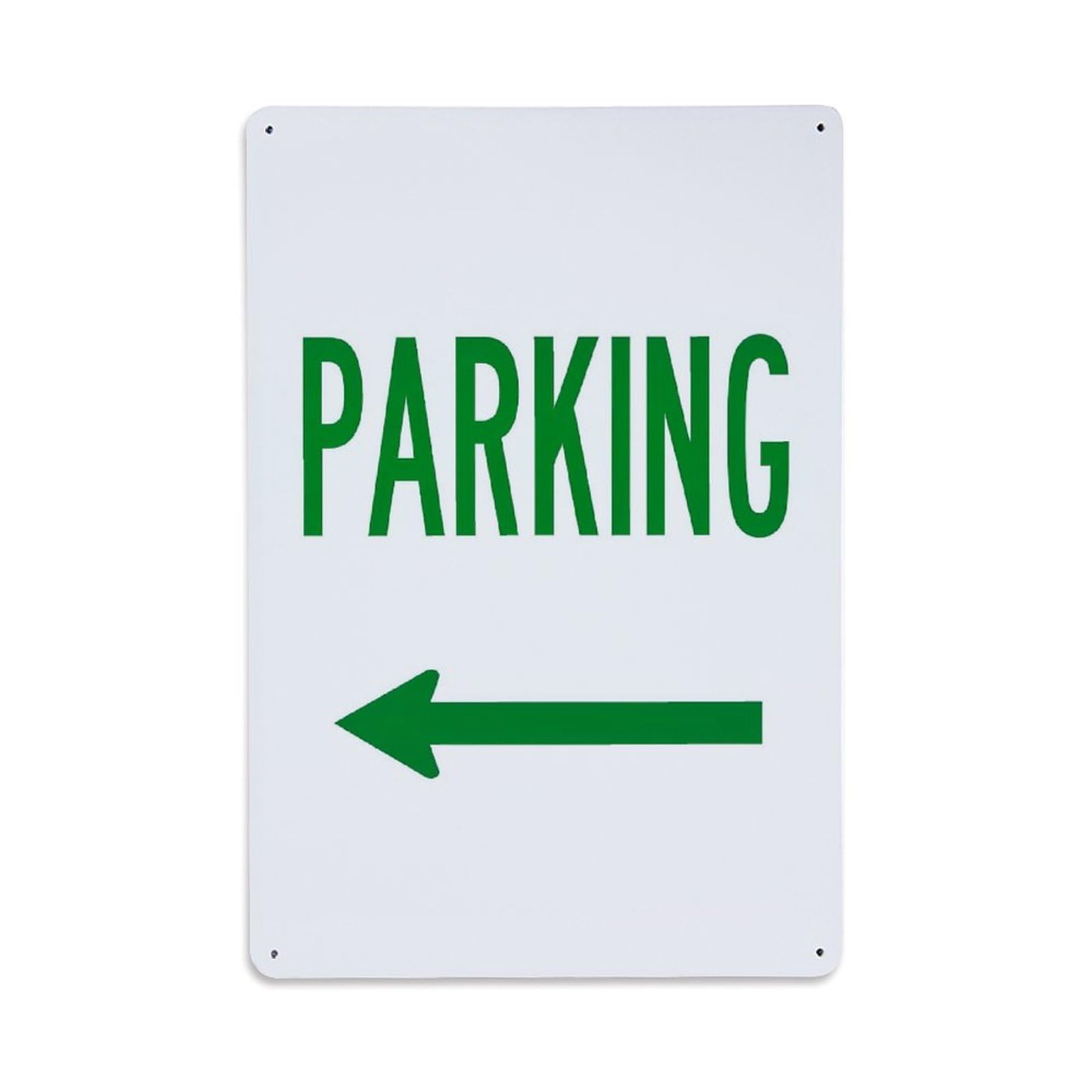Parking Sign With Arrow Retro Metal Tin Sign, Vintage Decor Art Poster for Bar, Home, Man Cave, Kitchen, Laundry Room Gift 8x12Inch