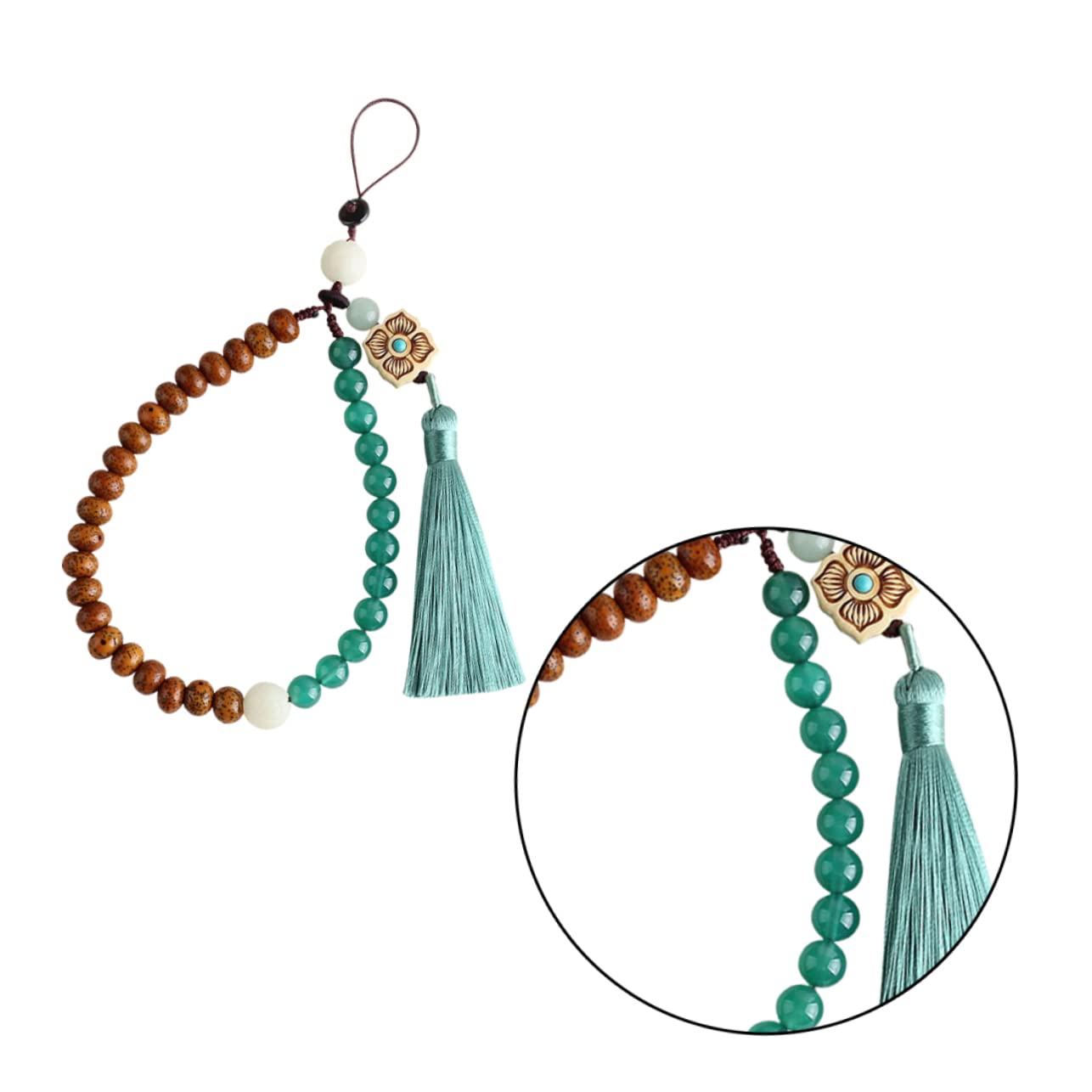 UKCOCO 3piezas Cuerda Decorativa Para Teléfono Móvil Borlas Estilo Chino Colgante Ligero y Desmontable Accesorio Versátil Para Llaves Cámaras