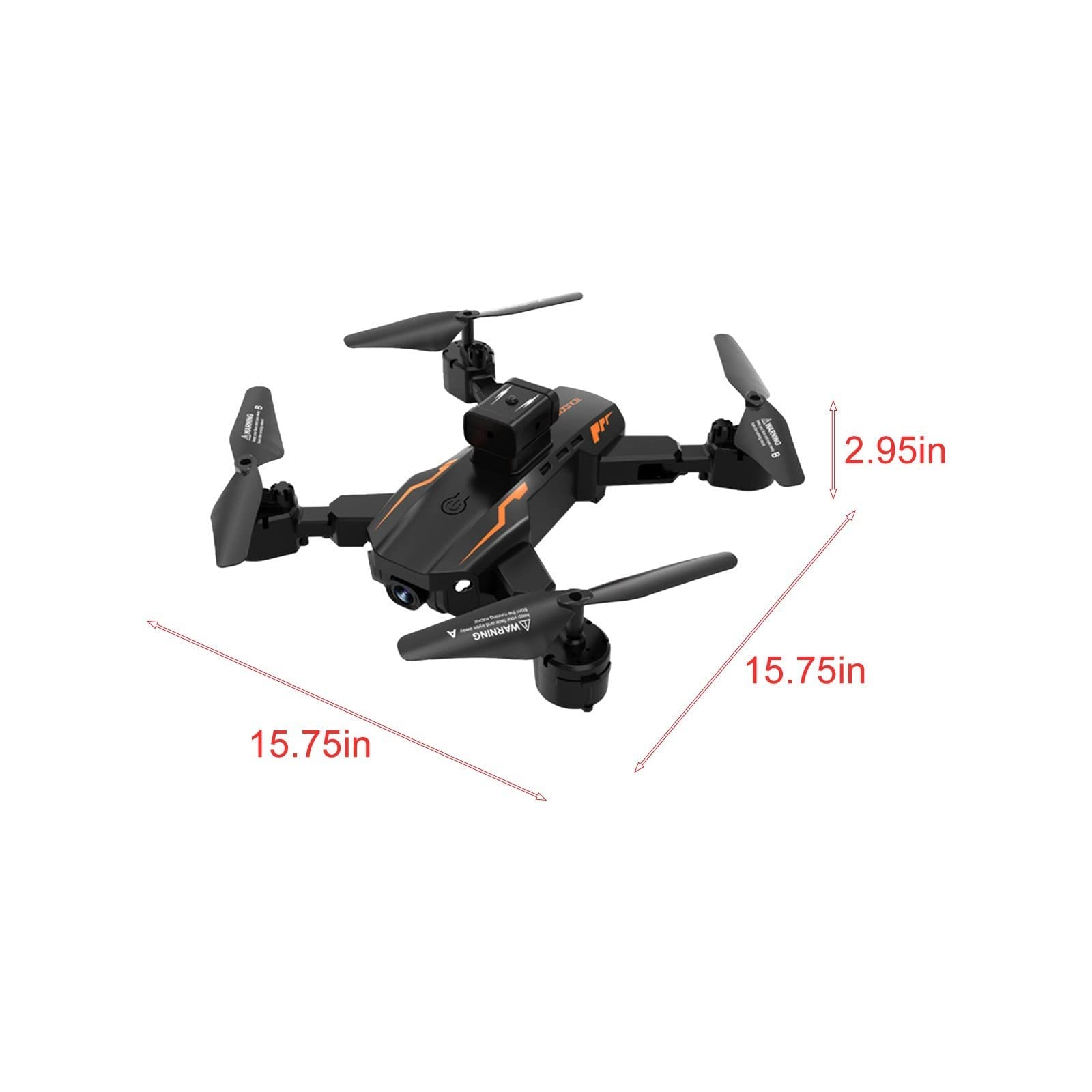 Dron z kamerą 720P dla dorosłych i dzieci, składany quadcopter zdalnie sterowany FPV z czterokierunkowym unikaniem przeszkód, inteligentne zawisanie, trzymanie wysokości, uruchamia