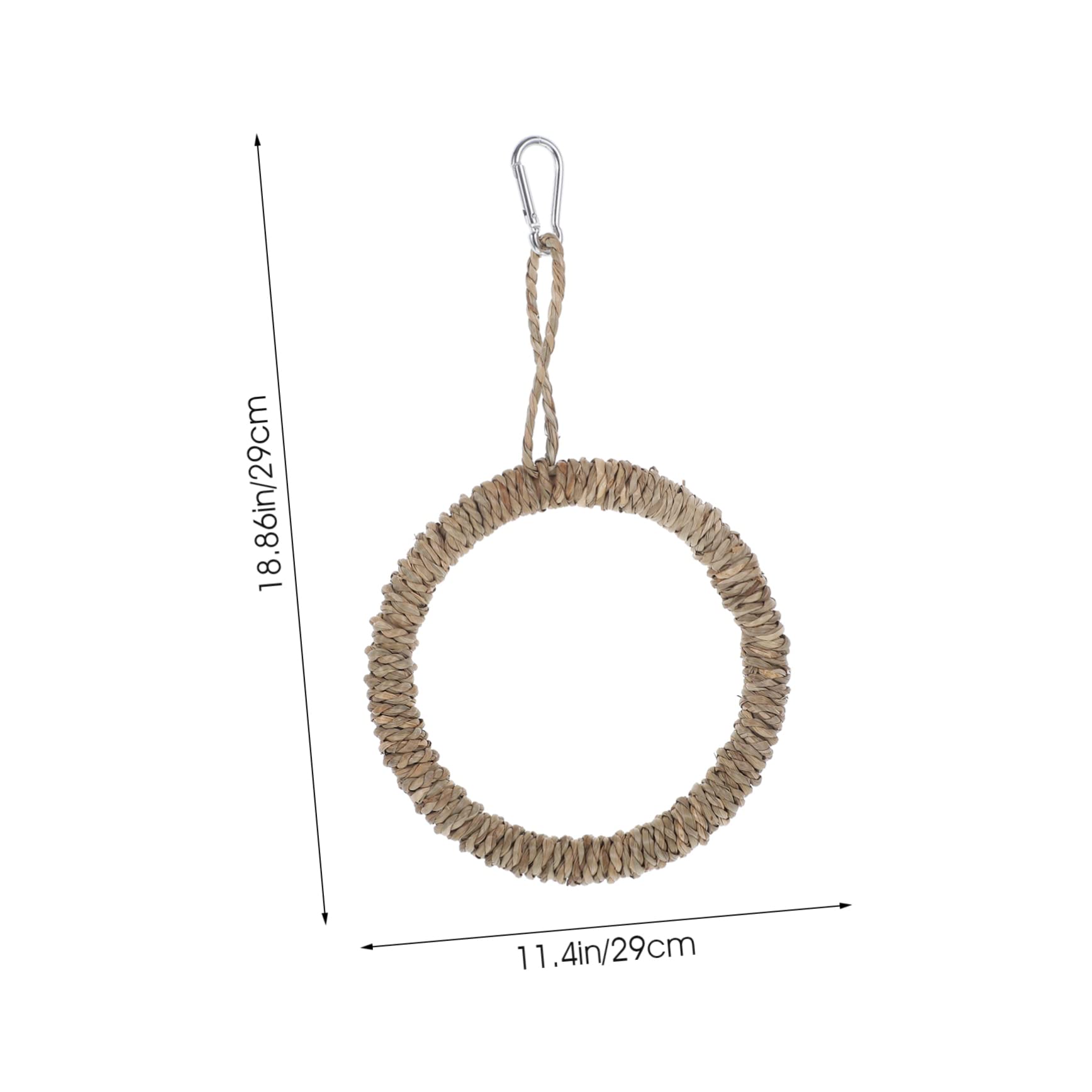 VICASKY 1 Set Bird Ring Swing for Parrots Decorative Perch Stand for Parakeets Sturdy and Durable Hanging Climbing for Bird Cage Entertainment and Relaxation