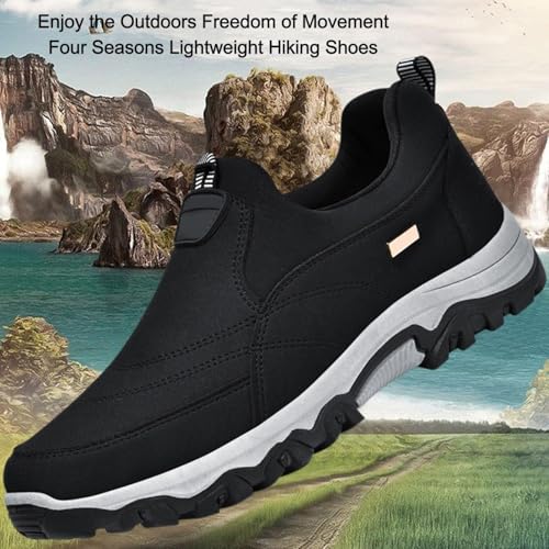 Men's Comfortable Breathable Orthopedic Walking Hiking Shoes,Casual Lightweight Slip-on Orthopedic Non-Slip Walking Loafers2