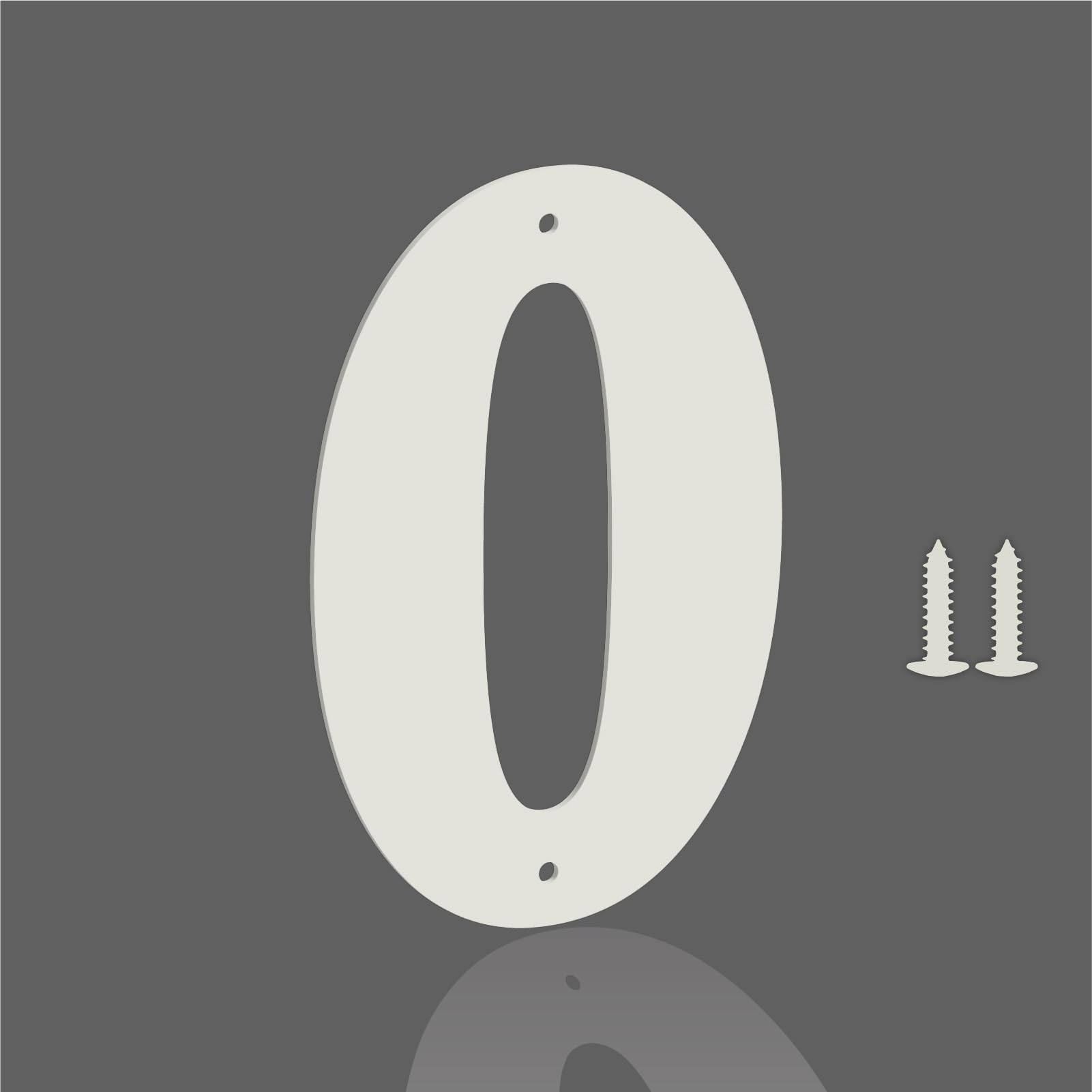 3 Inch White Metal Letters, Modern Metal House Address Letters and Numbers for Outside Signs, Outdoor Mailbox Numbers, for Door, Apartment, Office,