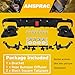 AMSPRAC B Style Rear Bumper Diffuser w/Exhaust Tips fit for Mercedes Benz C-Class W205 C63 C63S AMG Sedan 4Doors 2015-2021,Rear Lower Chin Lip Spoiler Splitter Exhaust Tips LED Red Light,Glossy Black