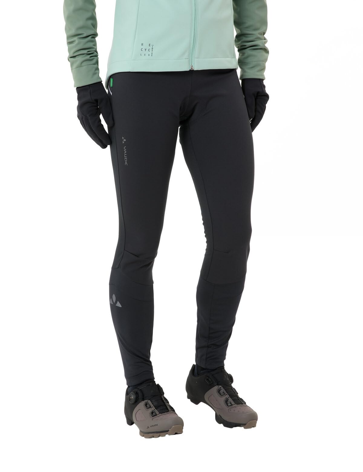 VAUDE Damen Fahrradhose Matera Warm Tights II, warm, Winddicht, atmungsaktiv, Passform: Slim fit