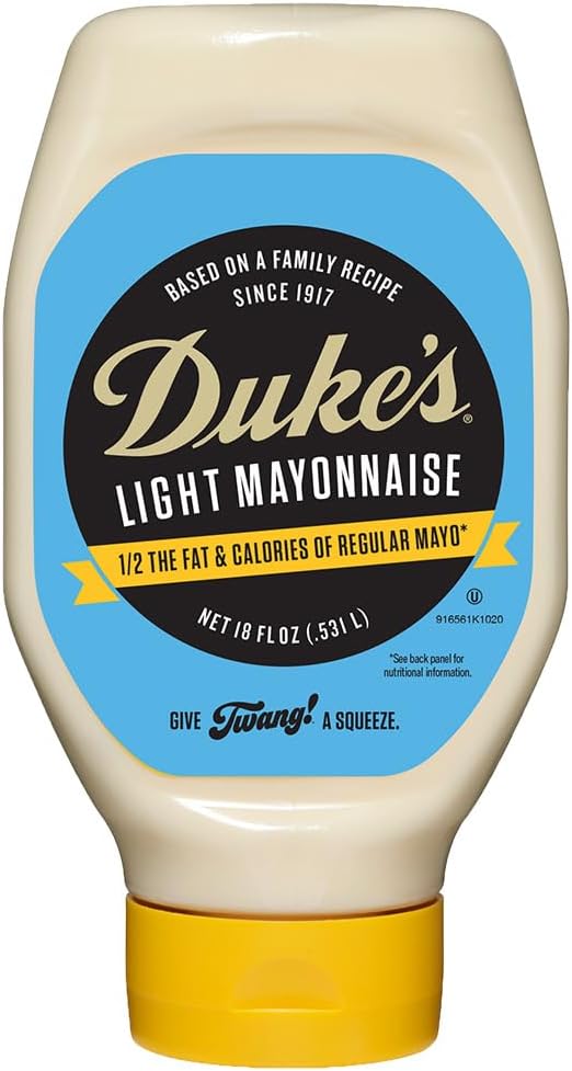 Duke’s Light Mayonnaise Squeeze Bottle, 18 Ounce (Pack of 1)