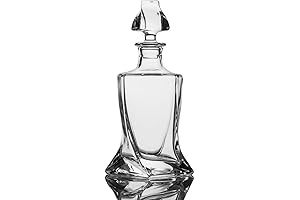 Mouthwash Glass Bottle: 26 oz Decanter with Glass Stopper