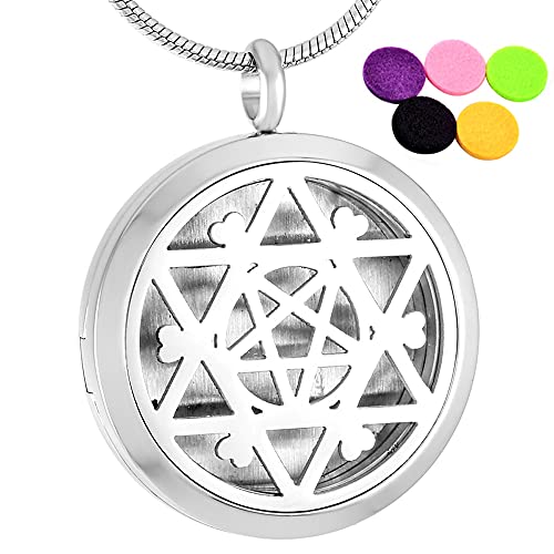 Pendentif diffuseur d'huile essentielle 30mm médaillon de parfum le cadeau idéal pour femme