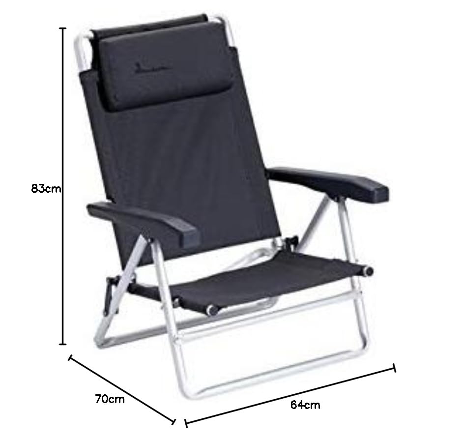 Isabella Chaise de Plage avec dossier inclinable et structure légère