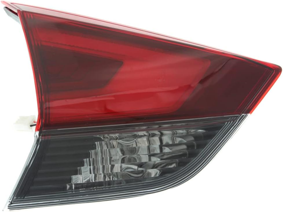 For Nissan Rogue 2017 2018 2019 2020 Tail Light Driver Side | Inner | Clear and Red Lens | Hybrid | Replacement For NI2802115, 26555-6FL5D | 26555-6FL5A