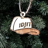 Ornament - Idjit - Raw Wood 3x3in