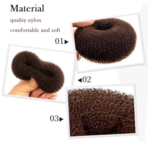 Máquina de coque estilo anel extra para crianças – modelador de rosquinha para cabelos curtos e fino