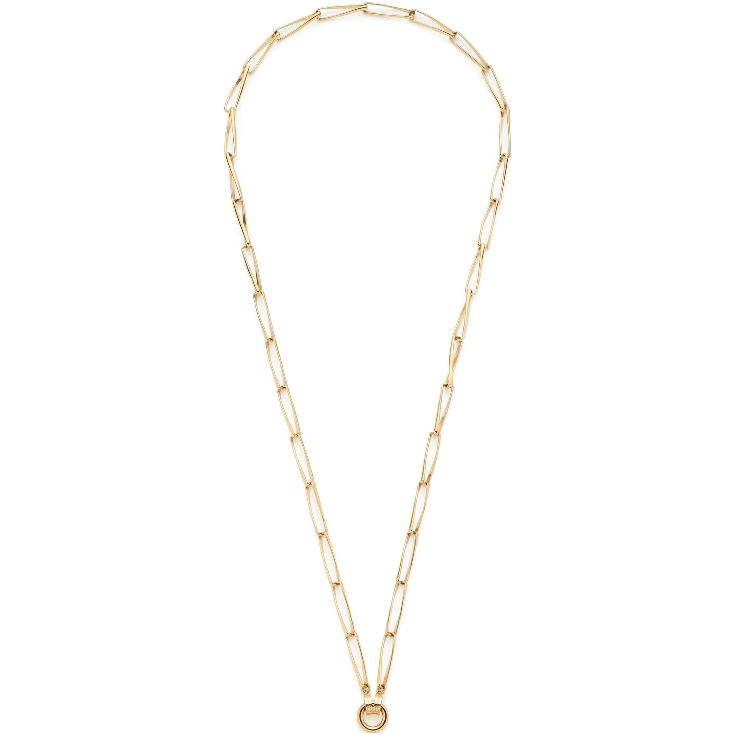 JEWELS BY LEONARDO Halskette Consenza, lange Kette aus goldfarbenem Edelstahl, in sich gedrehte Kettenglieder, 70-71,3 cm Länge, Schmuck Geschenk, 024443