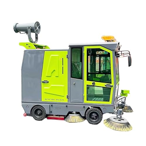 Street Cleaning Machine Electric Road Sweeper with Vacuum Collection and Water Spray System for Outdoor Roads, Industrial Facilities and Logistics Centers