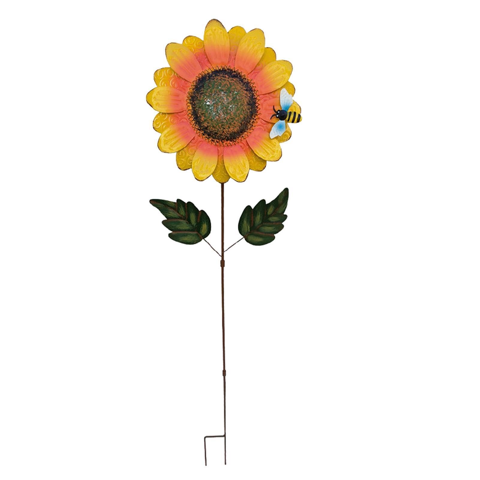 Piquets de tournesol pour décoration extérieure de cour et allée