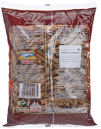 Massa Divella Nº 27 Penne Ziti Rigate Integral