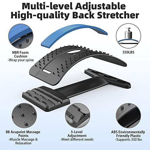 Filust Back Stretcher For Lower Pain Relief, Cracking Device, Multi-Level Massager Cracker Board, Spine Relief Herniated Disc, Sciatica, Scoliosis #TOP5