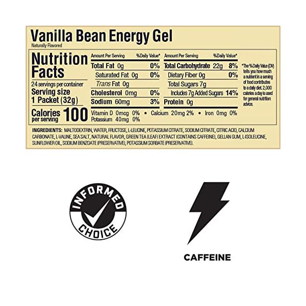 GU Energy Gel Vanilla Bean (Vanille) Box mit 24 Gels (24 x 32 g) – Bild 7