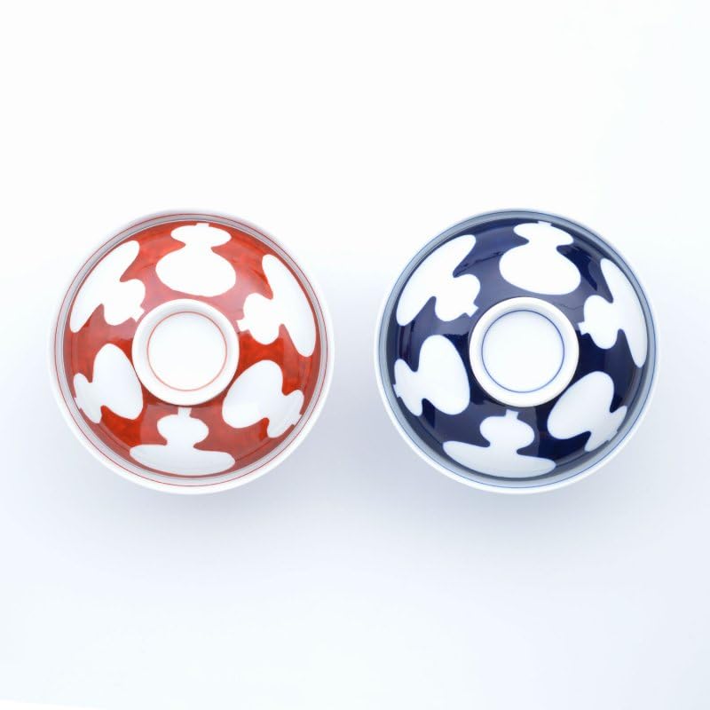 有田焼　福泉窯　六瓢4寸蓋物　赤絵と呉須のセット 有田焼 福泉窯 六瓢4寸蓋物 赤絵と呉須のセット Amazon.co.jp