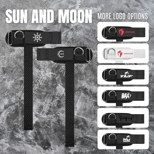 Image of Ekkovision EKKO Weight Lifting Straps With Cuffed D Ring, Wrist Support for Men, Heavy Duty Thick Comfortable Lifting Straps, Secure Fit, Enhanced Grip, Straps for Weightlifting & Gym Training