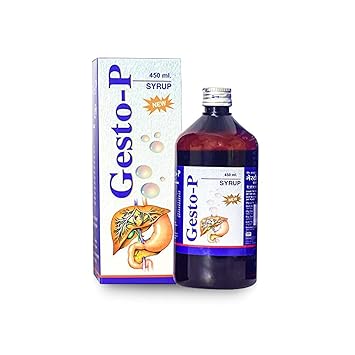 Gesto-P PanAsia Herbal Gesto-P Syrup 450 ml Pack with Ajwain, Triphala & Ashwagansha