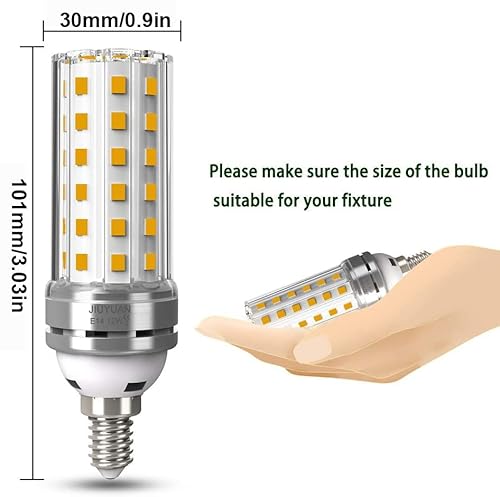 JIUYUAN 12W E14 Lampadine LED di mais, LED