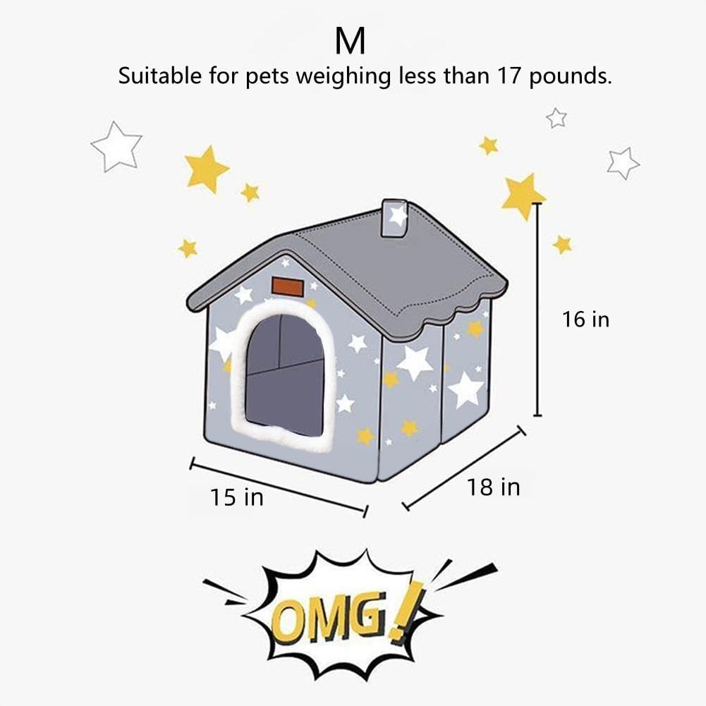 Ultimate Comfort: The Foldable Indoor Memory Sponge Dog House for Pets of All Sizes