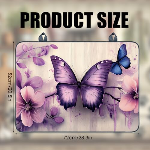 Image of Nuxovilar Purple Butterfly Stove Cover Diatomaceous Earth 28.65x20.47