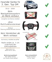 Autoradio Einbaupaket für Kenwood KMM-BT209 kompatibel mit Hy,ai Santa Fe DM Schwarz | Bluetooth USB Telefonieren – Ansicht 2