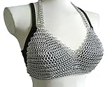 Handmade chainmail bra Aluminum butted chainmail Anodized chainmail bra Unique armor bra Medieval lingerie Fantasy cosplay bra Handcrafted aluminum bra