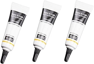 Fgbetcv 10g O-Ring Grease Silicone Grease Tube,Lubricant Grease,Waterproof Food Grade Silicone Lubricant Grease for O Rings Ring/Seals/Flashlights