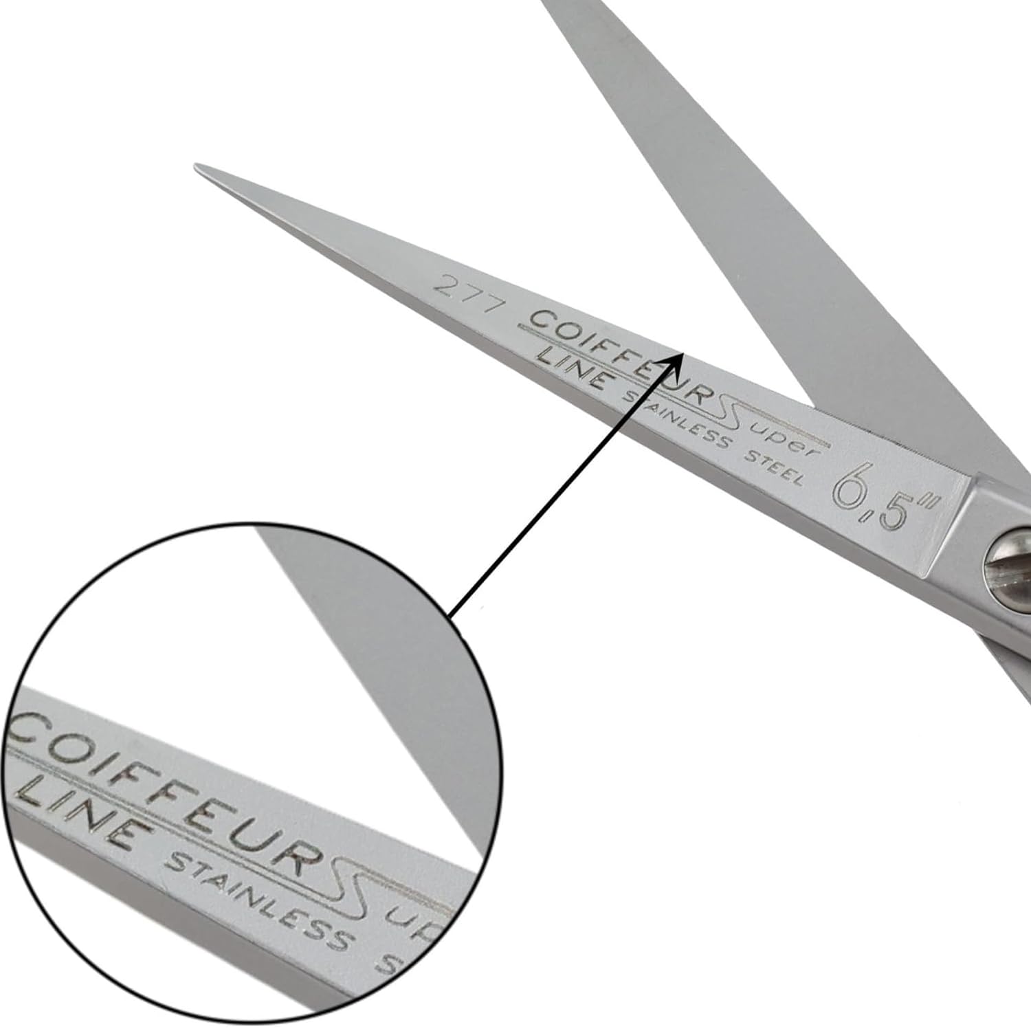Kiepe 277 Coiffeur Super Line forbice professionale per capelli 6,5 pollici in acciaio inox per lavori rapidi e uniformi, ideale per utilizzo continuo in salone Made in Italy
