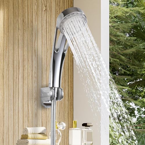 Cabezal de Ducha Portátil LED 3 Modos Alta Presión Cromo miniatura 6