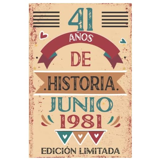 41 Años De Historia Junio 1981: 41 años. Libro de visitas, cuaderno, 110 páginas de felicitaciones, idea de regalo, regalo Para la esposa, novia, mujer, La madre