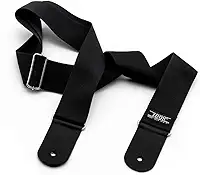 Correias em Algodão P/INSTR.CORDAS C/PONTEIRAS COURO DUPLO- LINHA COMFORT