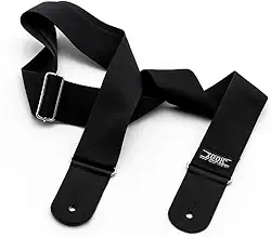 Correias em Algodão P/INSTR.CORDAS C/PONTEIRAS COURO DUPLO- LINHA COMFORT