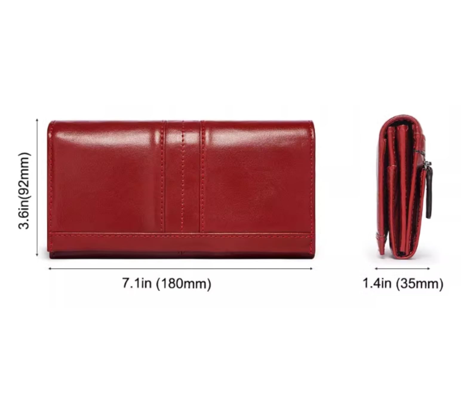 Funzione Di Contenimento Portafoglio Da Donna In Pelle Con Chiusura Magnetica Fibbia Di Grande Capacità Pochette Per Porta Carte Per Viaggio Uso Quotidiano(Blue)