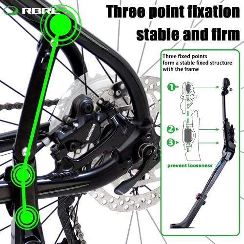 Rbrl Bike Kickstand For Mountain Bike Bicycle Kickstand Adults 24 Inch To 29 Inch Adjustable Bike Side Stand #TOP5