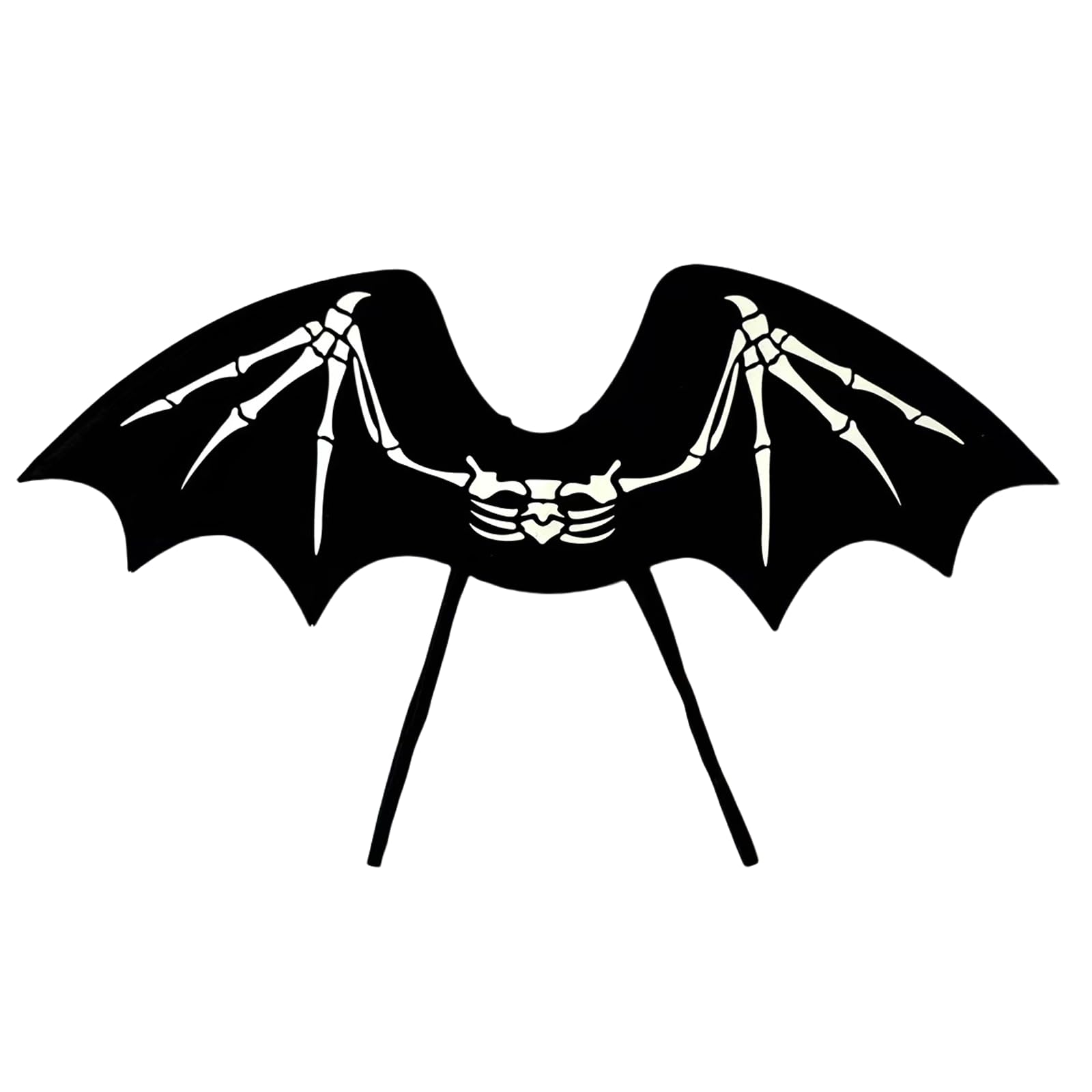 Kids Halloween Black Demon Devil Angel Wings Gothic Bat Wing Costume Accessory for Boys Girls Fancy Dress Cosplay School Play Party Prop