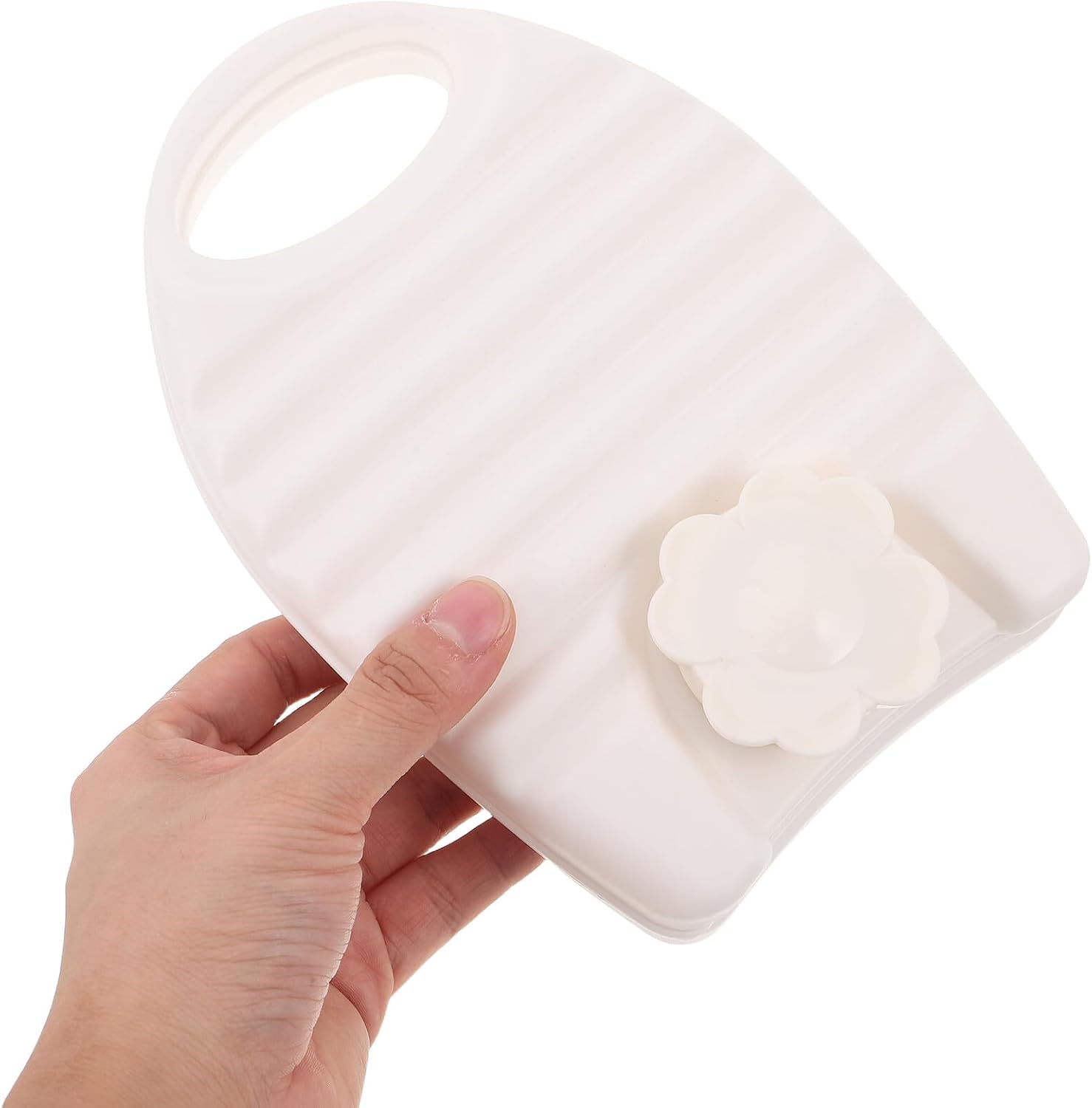Oval Hot Water Bottle with Cover, Small Warm Water Bag for Hot Cold Therapy, Portable Heated Neck and Hand Warmer for Bed, Travel, Women