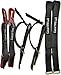 Rodeo Bull Riding Black Nylon Spur Straps Kit w Velco Straps 1