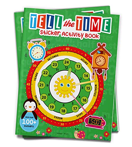 Sponsored Ad - Tell the Time: Sticker Activity Book for Children | Learn to Read the Clock with 100+ Stickers | Ages 4–7 | Fun Way to Master Time Concepts