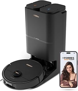 Eureka Forbes SMARTCLEAN Fully Automatic Robotic Vacuum &amp; Mop | Germguard | AI Visual Sensor | LiDAR 3.0 | Hot Water Mop W...