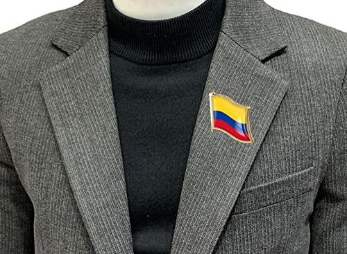 Image of vmcoatdu Country Flag Pin Badge International Travel Brooch Metal Alloy Souvenir Pin for Hat Clothes Backpack