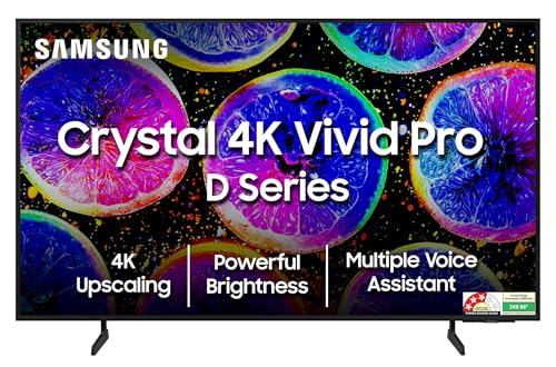 Image of Samsung 163 cm (65 inches) D Series Brighter Crystal 4K Vivid Pro Ultra HD Smart LED TV UA65DUE77AKLXL (Black)