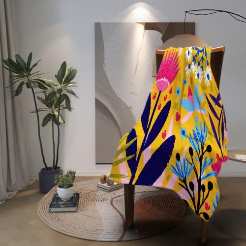 Manta Polar 220 x 240 Estampado Colorido, Mantas para Cama 105 de Franela Cálida y Cómoda para Niños y Adultos, Mantitas para Sofá Reversible para Cubre Sofa Colchas, Fácil de cuidar f976