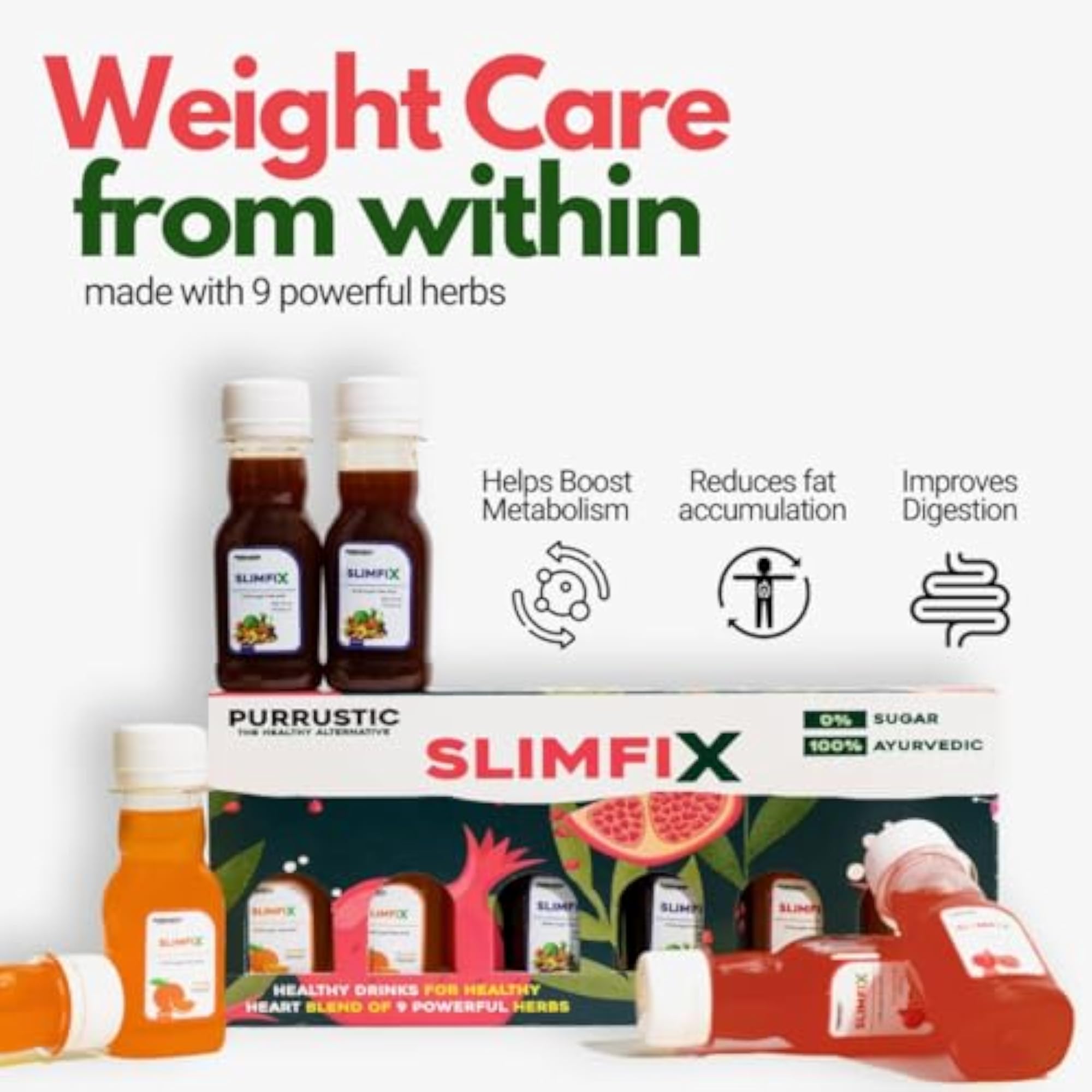 PURRUSTIC SLIMFIX, Natural Weight Loss Supplement Mini Pack